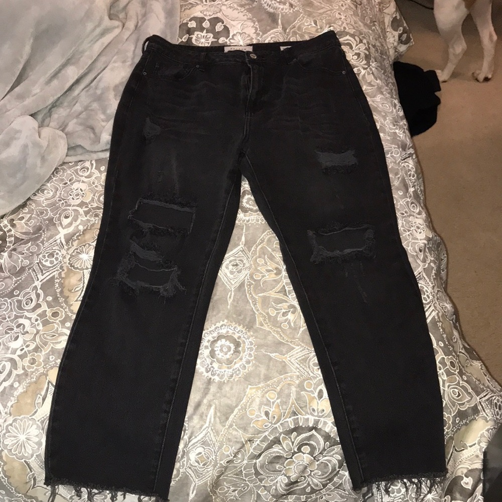 black pacsun mom jean